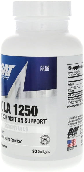 GAT Sport Essentials Series CLA 1250, 90 Softgel