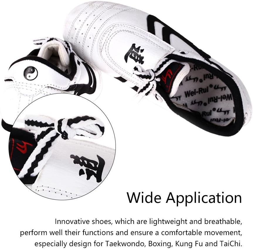VGEBY1 Taekwondo Shoes, Lightweight Shoes Boxing Kung fu Taichi Martial Arts Sneaker for Taekwondo, Boxing, Kung Fu and Taichi