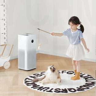 Xiaomi Smart Air Purifier 4 Pro App/Voice Control ,Suitable For Large Room Cleaner Global Version, 500 M3/H Pm Cadr, Oled Touch Screen Display - Mi Home App Works With Alexa White