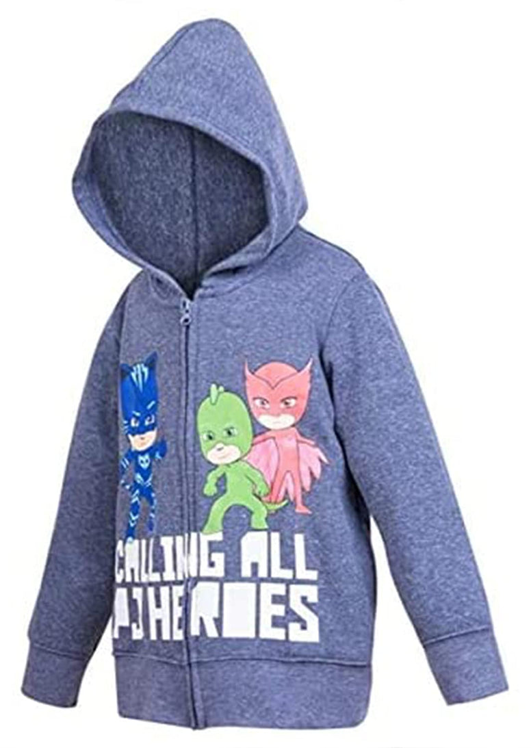 PJ Masks Hoodie Combo Set - 1 Hoodie 1 Sweatpant & 1 T-Shirt Featuring Catboy, Gekko & Owlette 24 Months