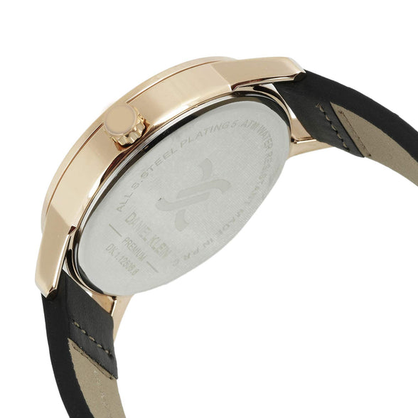 DANIEL KLEIN Premium Alloy Case Genuine Leather Band Gents Wrist Watch - DK.1.12506-6
