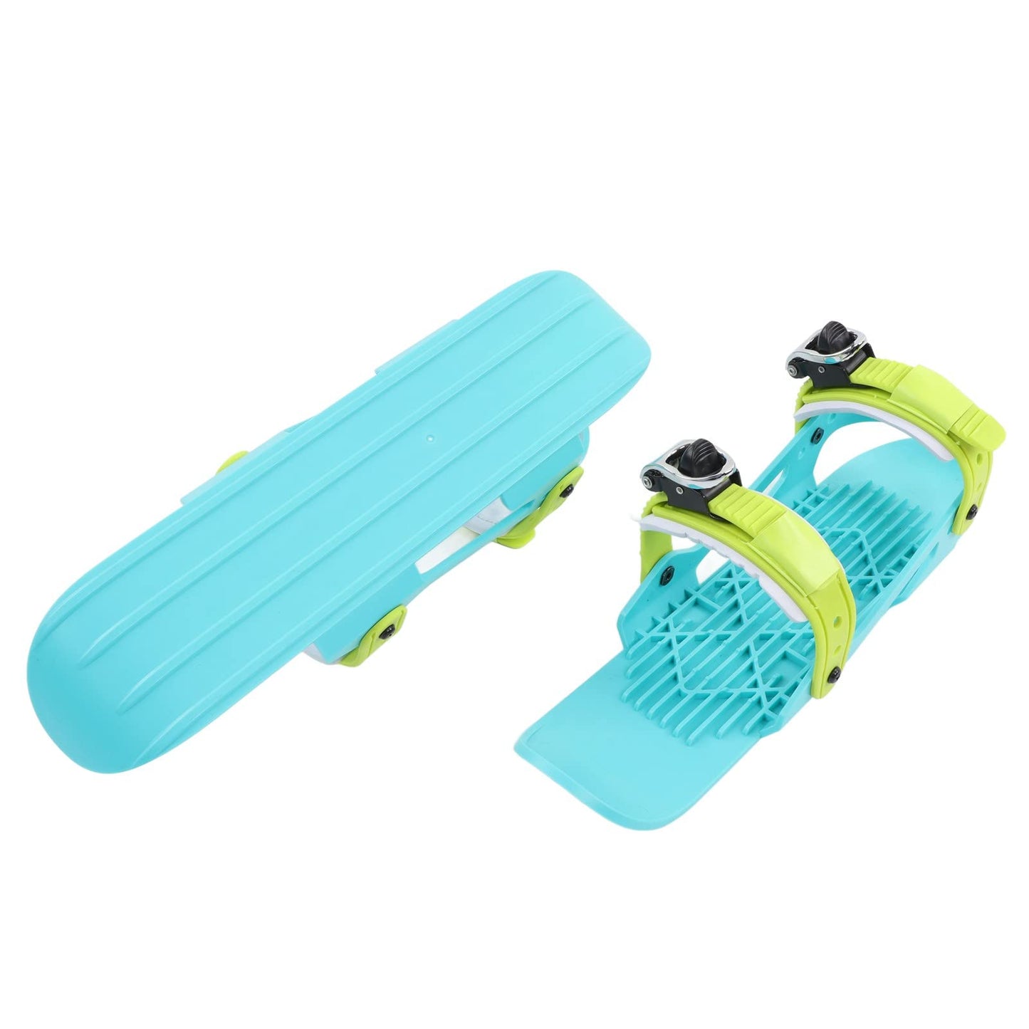 Mini Ski Skates, Strap Short Snowskates Snowblades Skiboards 1 Pair Skis for Winter Shoes, Portable Snowboard Shoes for Children, Outdoor Skiing Winter Sports Equipment