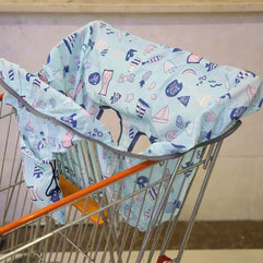 2 Pcs Shopping Cart Cover, High Chair Cover Shopping Cart Baby Covers Portable Grocery Cart Covers Baby Seat Cover Grocery Cart Protector
