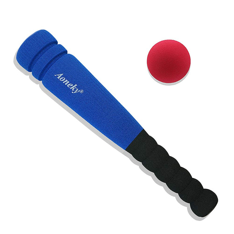 Aoneky Blue 11.8 inch Min Foam Baseball Bat and Ball