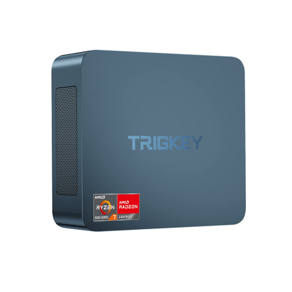 TRIGKEY AMD Ryzen 7 Mini PC, 5800H (Up to 4.4 GHz) 8Core 16Thread S5 Gaming Mini Desktop, Micro Computer, 32GB | 1TB, Small Gaming PC Supports 4K Triple Displays, WiFi 6+BT5.2, USB3.2/3.0