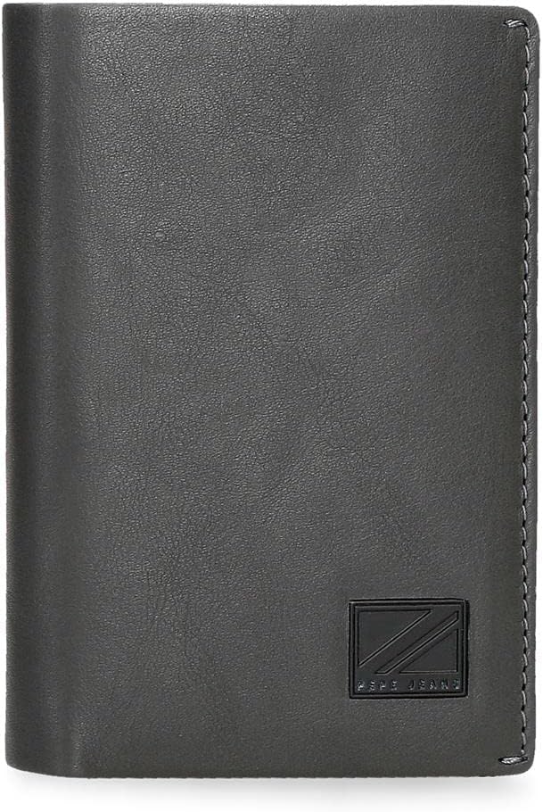 Pepe Jeans Chief, Men's Wallet Travel Accessory, Grey, Única, Vertical Portfolio, Grey, Única, Vertical Portfolio