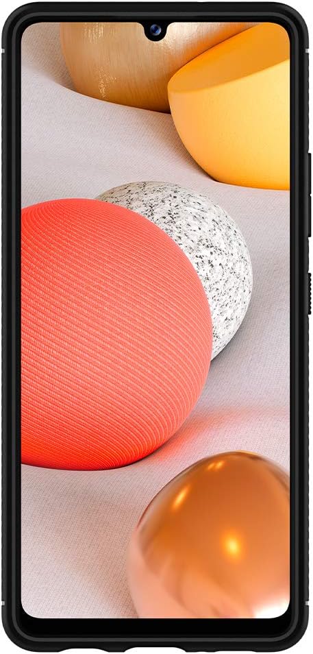 Spigen Rugged Armor designed for Samsung Galaxy A42 5G case cover - Matte Black