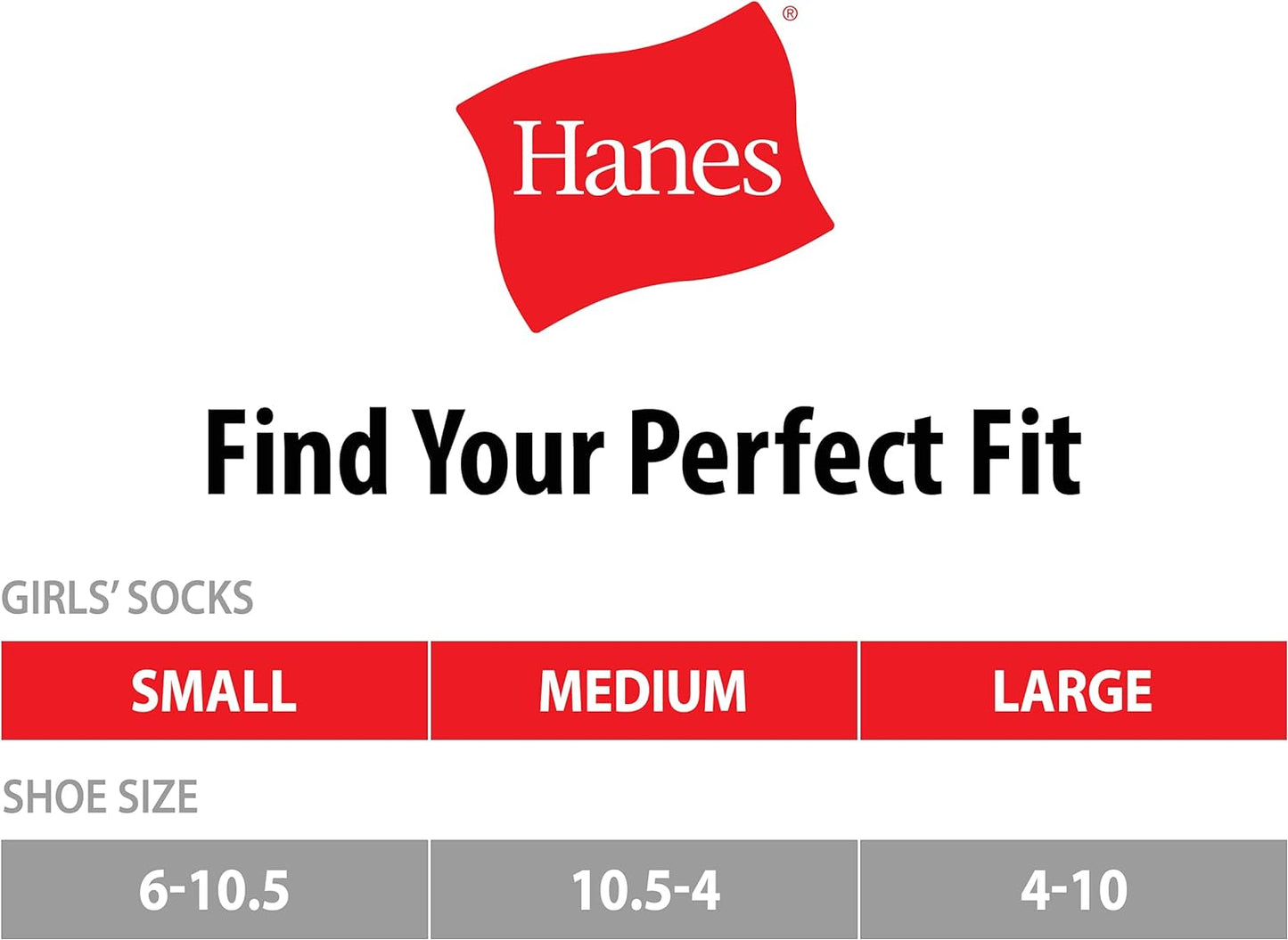 Hanes Girls' 10-Pack Low-Cut Socks