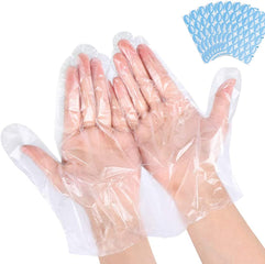 Premify 100pcs Paraffin Wax Hand Bath Liners | No Leakage Plastic Hand Covers Disposable Therapy Bags, Spa manicure Accessories For Women Men With 100 Stickers
