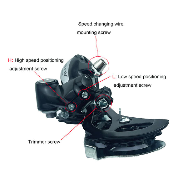 THALOUS Bicycle Rear Derailleur 6/7/8 Speed Tourney RD-TY300 RD-TX800 Altus RD-M310 for MTB Bike Direct Mount