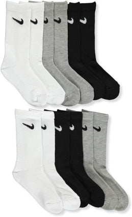 Nike Unisex Kids 6-Pack Crew Socks