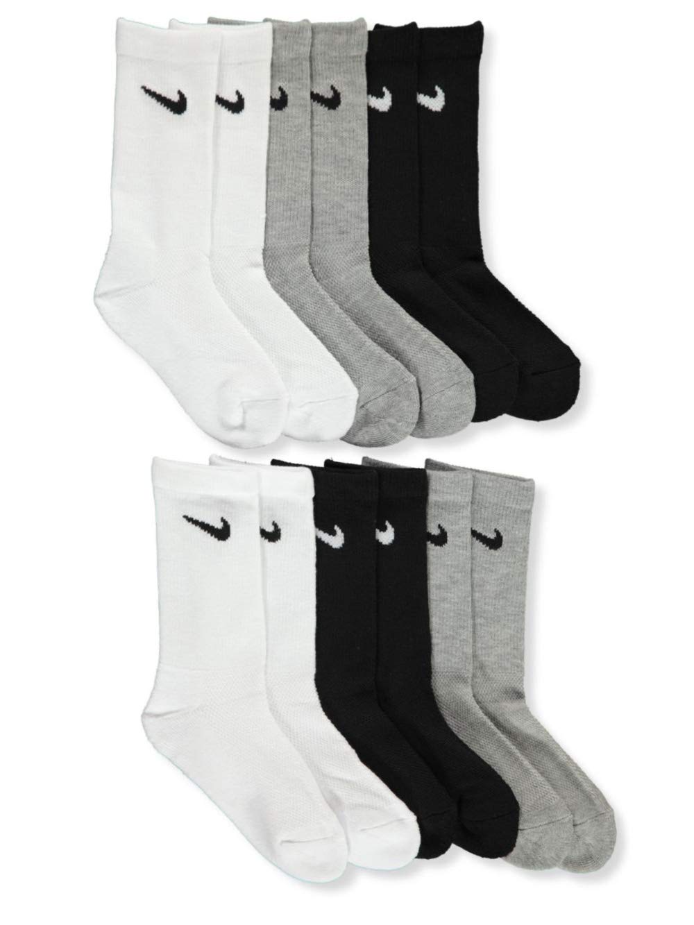 Nike Unisex Kids 6-Pack Crew Socks