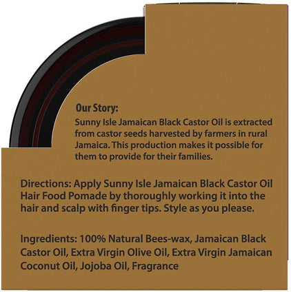 Sunny Isle - Jamaican Black Castor Oil Extra Dark Hair Food Pomade 4 Oz. 160835