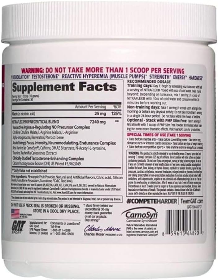 GAT Nitraflex Fruit Punch, 300 g