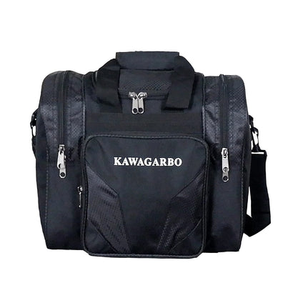 Kawagarbo Bowling Bag for Single Ball - Single Ball Tote Bag with Padded Ball Holder - Fits a Single Pair of Bowling Shoes Up to Mens Size 14