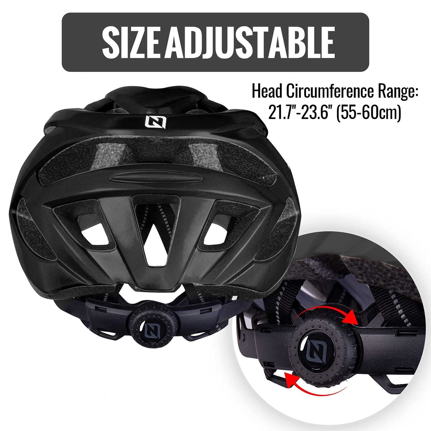 NHH Adult Bike Helmet - CPSC-Compliant Bicycle Cycling Helmet Lightweight Breathable and Adjustable Helmet for Men and Women Commuters and Road Cycling