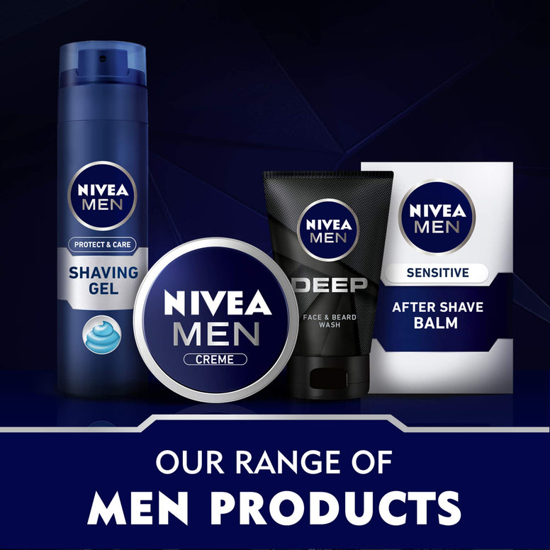 NIVEA MEN After Shave Balm, Protect & Care Aloe Vera & Provitamin B5, 100ml