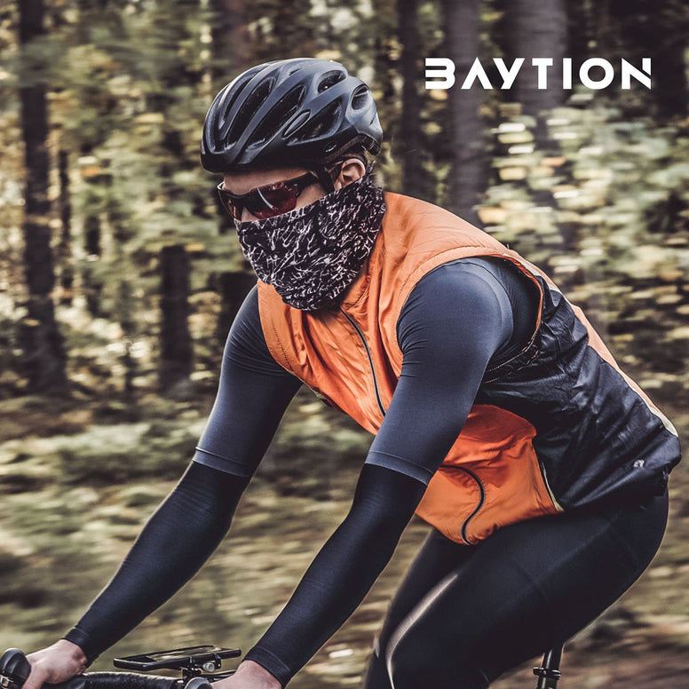 Baytion Neck Gaiter Mask for Outdoor, Baytion Balaclava Face Mask Fashion Head Wear Accessories, Lightweight Face Cover Bandana Scarf Mask for Moto, Cycling, Outdoor Sports for Men & Women, Black