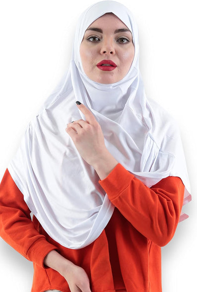 Avanos Easy Wear Soft Hijab for Women, Instant Hijab Long Scarf, Jersey Turbans Prayer Muslim Abayas Dress Clothes Jilbab