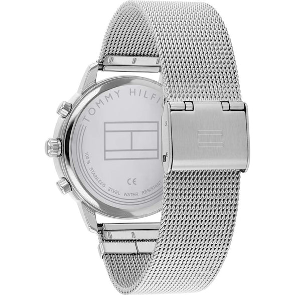 Tommy Hilfiger Womens Multi Dial Quartz Watch Blake with Stainless Steel Mesh Band