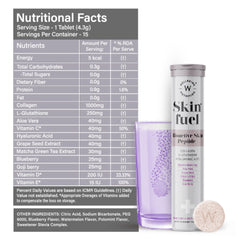 Wellbeing Nutrition Fuel Skin Collagen Builder, L-Glutathione, Hyaluronic Acid