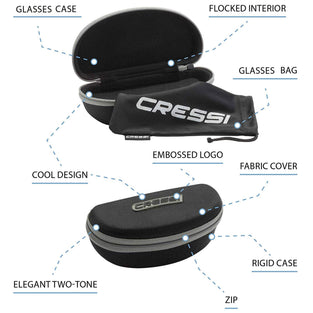 Cressi Unisex Adult Blaze Sunglasses Sport Sunglasses With Polarised Hydrophobic Lenses With Hard Case