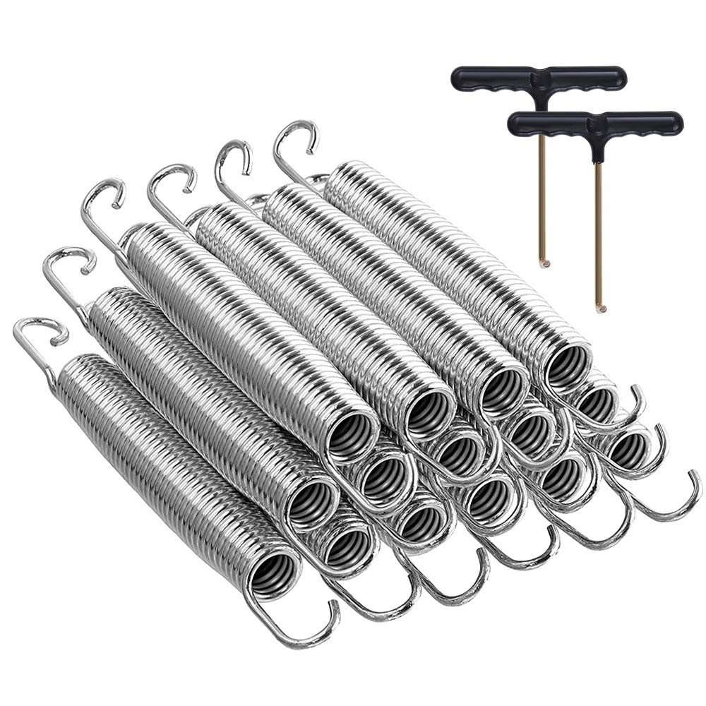 Boshen Replacement Trampoline Springs Size 5.5" 7" 8.5" Heavy-Duty Galvanized Steel Springs Set of 15 30 60 90 PCS