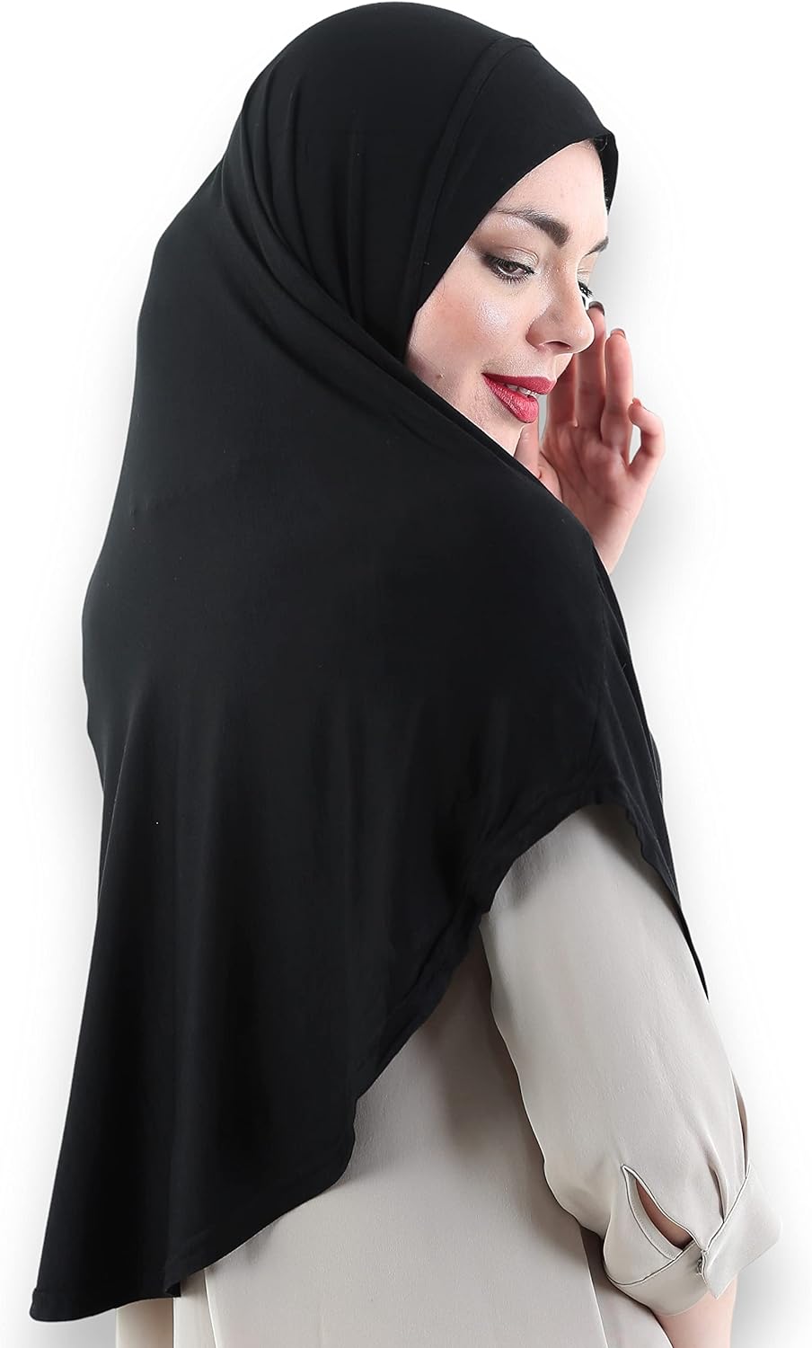 Avanos Easy Wear Soft Hijab for Women, Instant Hijab Long Scarf, Jersey Turbans Prayer Muslim Abayas Dress Clothes Jilbab