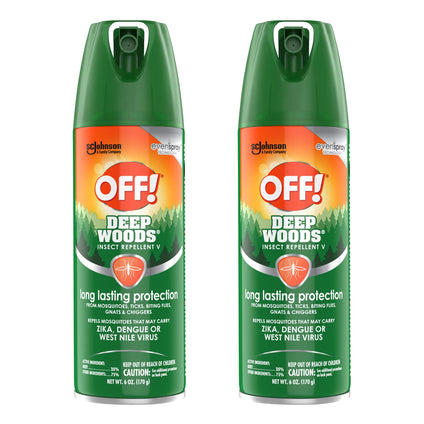 OFF! Deep Woods Insect Repellent Spray (6oz) Pack of 2