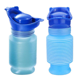 Set of 2 Portable Travel Urinal, Collapsible Urinals for Men and Women, Reusable Kids Potty, Personal Pee Bottle for Outdoor Camping, Long Road Trip and in Traffic