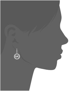 Michael Kor's Stainless Steel Drop Earrings, Stainless Steel