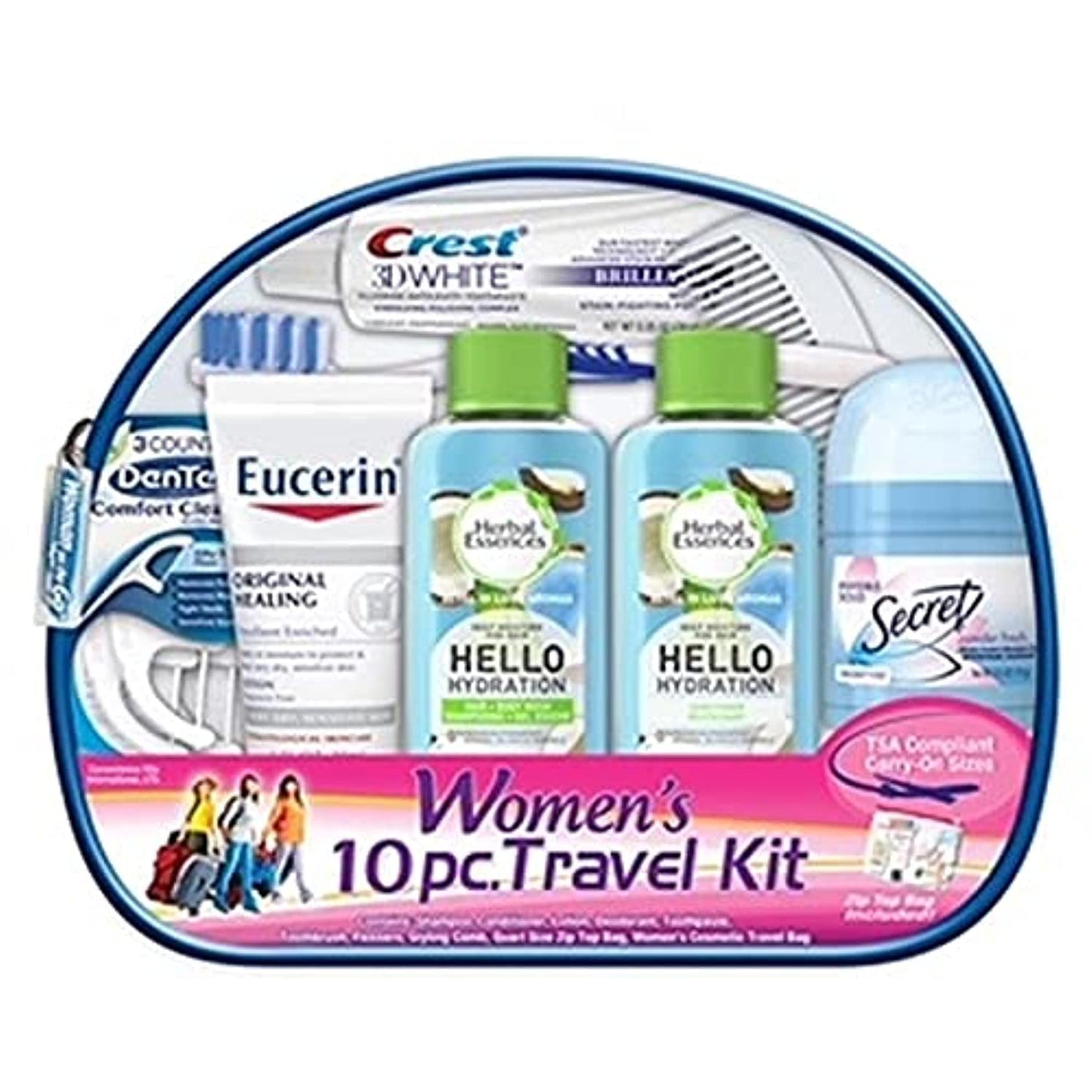 Convenience Kits Women’s Herbal Essences Deluxe 9-Piece Travel Kit