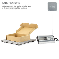 Smart Weigh 440lbs x 6 oz. Digital Heavy Duty Shipping and Postal Scale, with Durable Stainless Steel Large Platform, UPS USPS Post Office Postal Scale and Luggage Scale