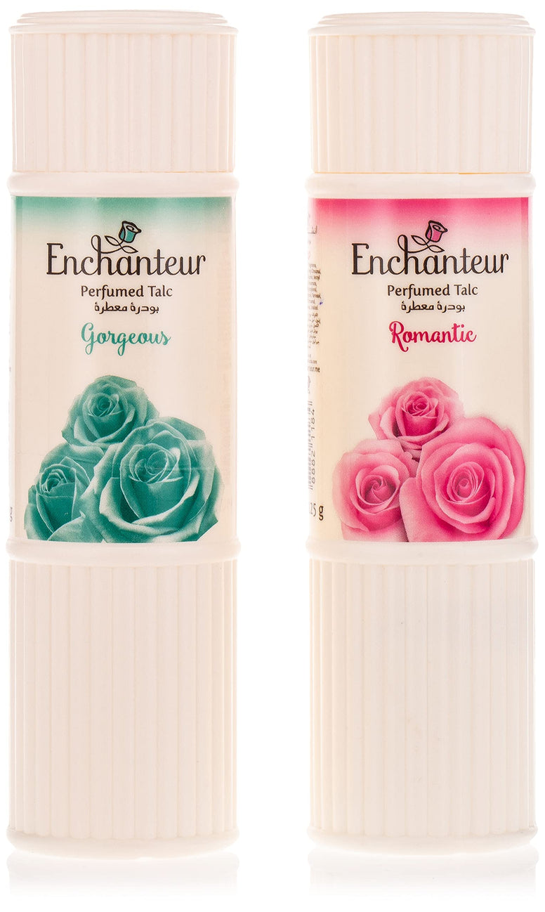 Enchanteur Talc (2 X 125 gm), Romantic + Gorgeous