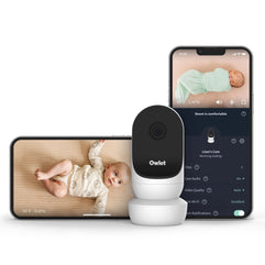 Owlet Cam 2 - Smart Baby Monitor Camera - Stream Secure HD Video and Audio with Night Vision, 4X Zoom, Wide Angle View and Sound, Motion and Cry Notifications - White