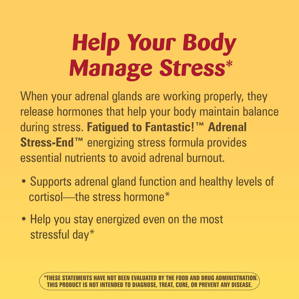 Nature's Way Fatigued to Fantastic! Adrenal Stress End, 60 Count