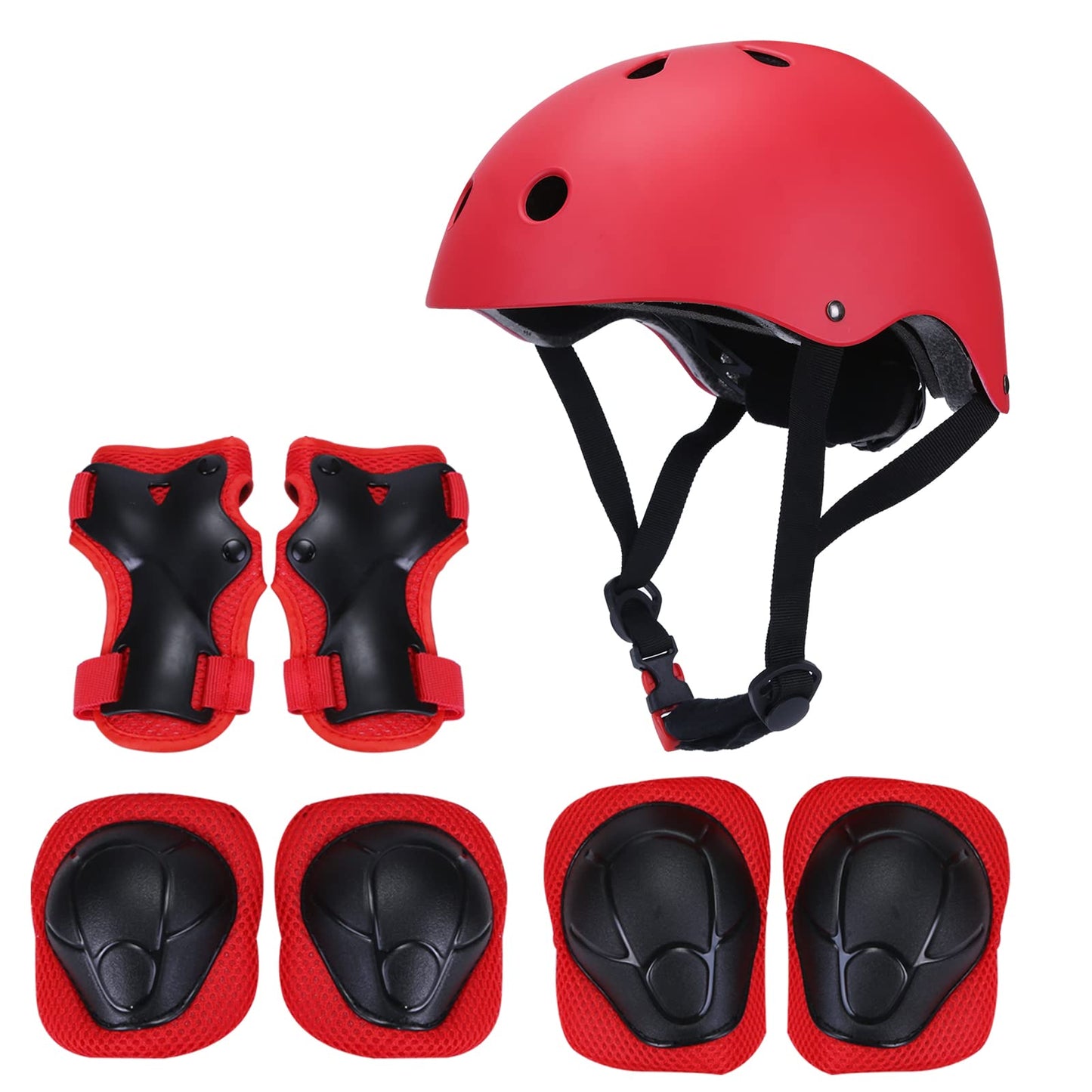 DAYONG Kids Bike Helmet Set,Adjustable Skateboard Helmet with Knee Pads Elbow Pads Wrist Guards for Ages 2-8,Safety Toddler Helmet for Bicycle Scooter Roller Skate