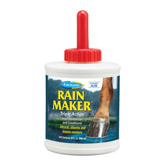 Farnam Rain Maker Triple Action Hoof Oil for Horses Moisturizer and Conditioner, Attracts, Absorbs and Retains Moisture, Contains Aloe, 32 Oz.