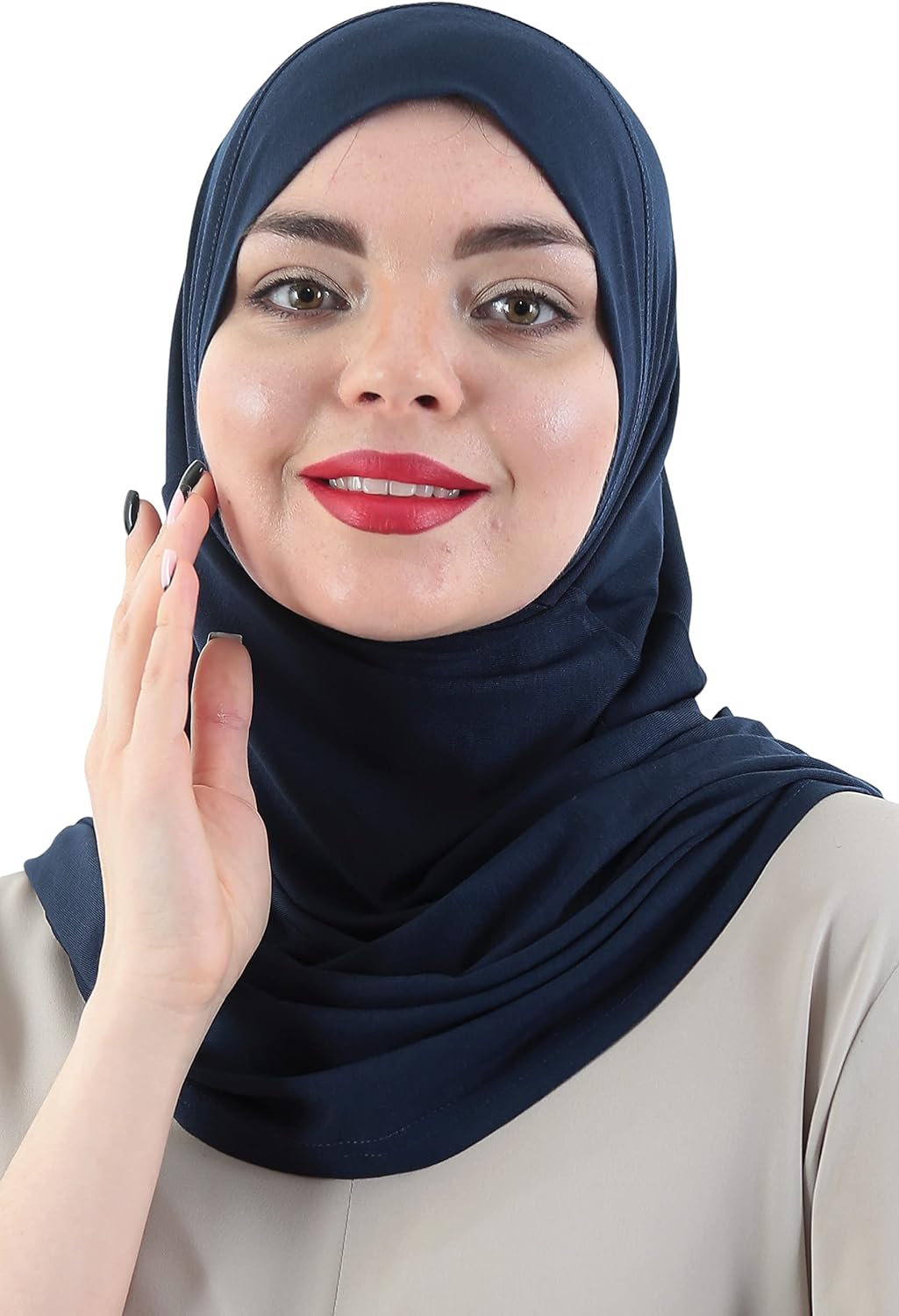 Avanos Easy Wear Soft Hijab for Women, Instant Hijab Long Scarf, Jersey Turbans Prayer Muslim Abayas Dress Clothes Jilbab