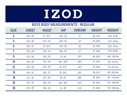 IZOD Boys' 4-Piece Formal Suit Vest Set (Size-5)