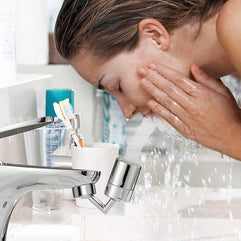 AMERTEER Universal Splash Filter Faucet 720 Rotating Faucet Extender Aerator Sink Adapter Sprayer Attachment for Kitchen or Bathroom