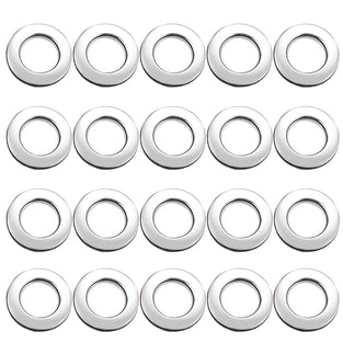 ECESLENT Stainless Steel Curtain Grommets DIY Rings Eyelet 20 Pack