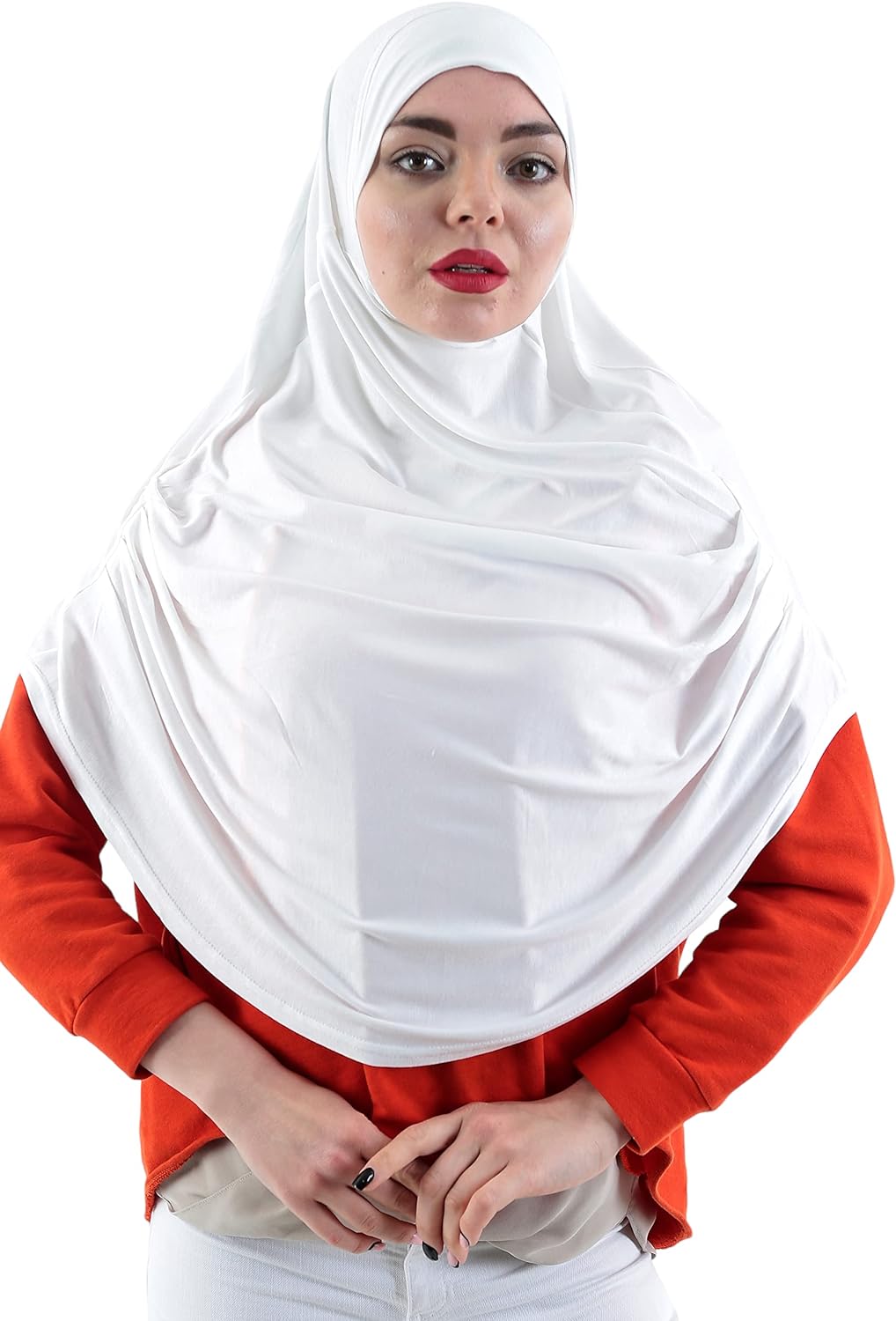 Avanos Easy Wear Soft Hijab for Women, Instant Hijab Long Scarf, Jersey Turbans Prayer Muslim Abayas Dress Clothes Jilbab