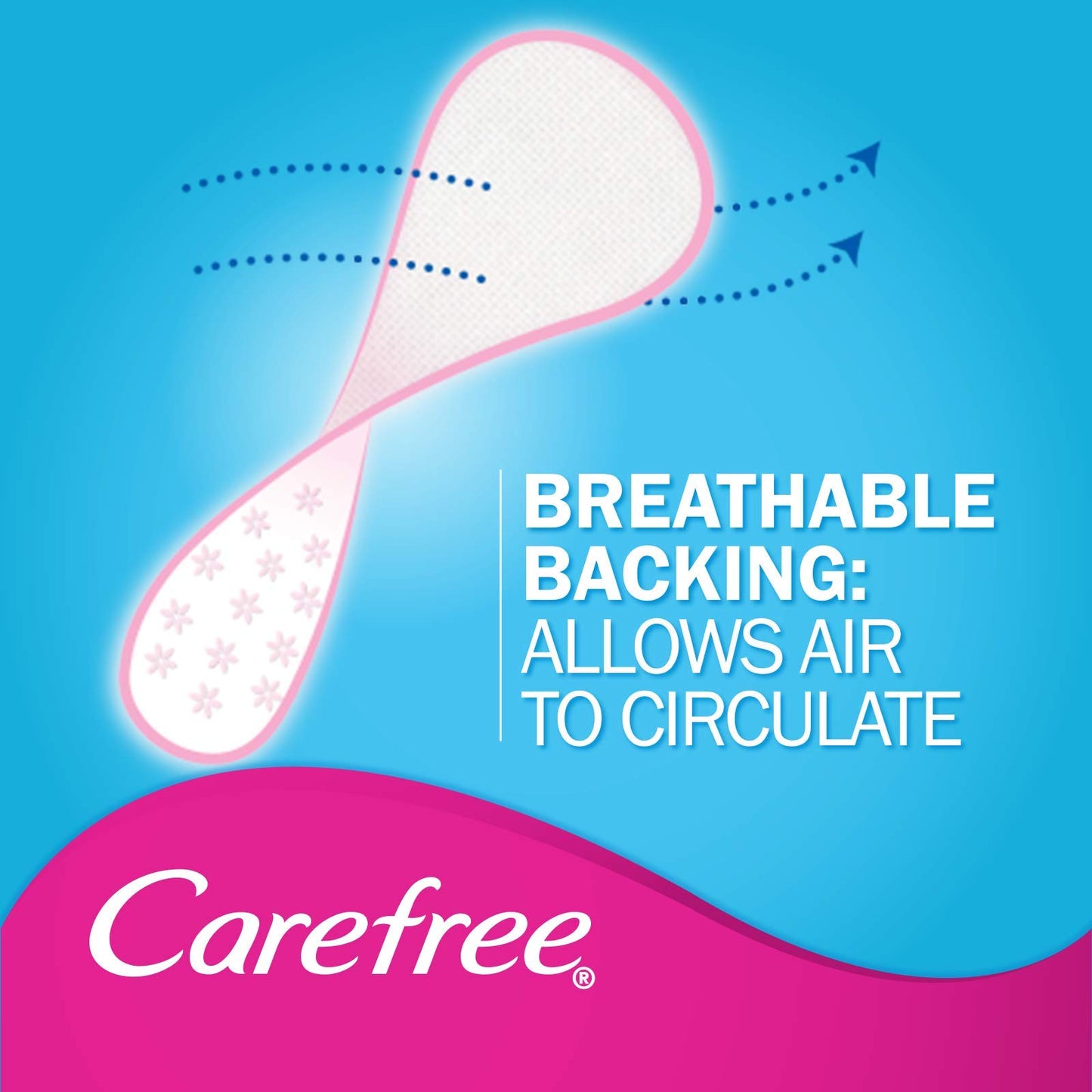 Carefree Breathable Panty Liners - Irritation Free Protection - Cottony Soft - 40 Liners