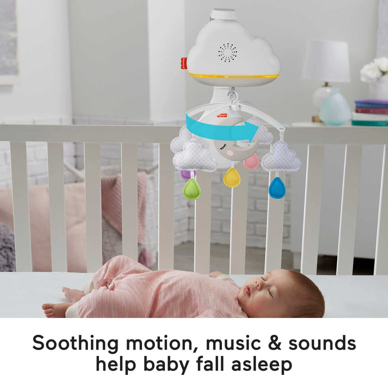 Fisher-Price Calming Clouds Mobile & Soother, Crib Sound Machine Grp99, Fisher Price, Multicolour