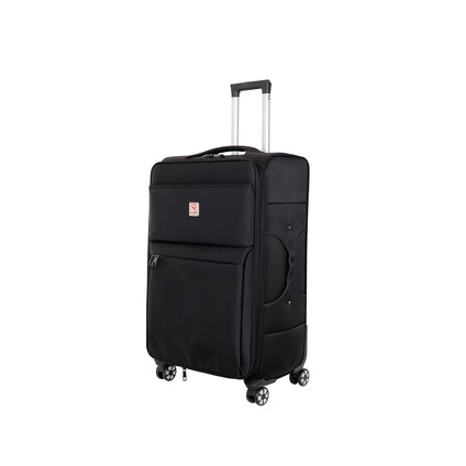 Re-flection Voyager Carry-on Suitcase, Lightweight Vertical Series Travel Soft Luggage Trolley, 4 Spinner Wheels