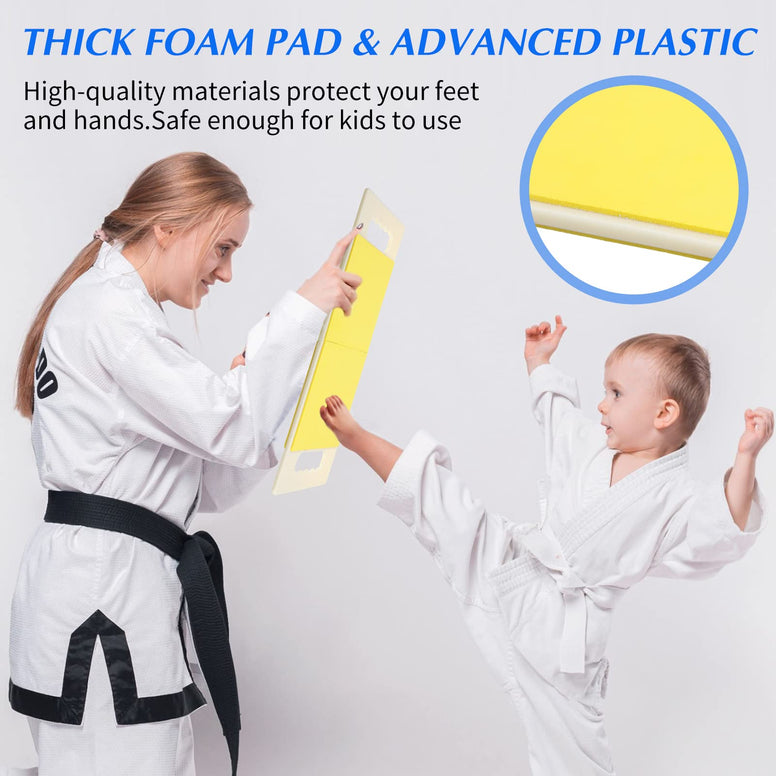 Wettarn 2 Pcs Rebreakable Boards Martial Arts Breaking Boards Taekwondo Boards for Breaking Karate Boards for Breaking Kids Adults Martial Arts Training Equipment Rebreakable Punching Board