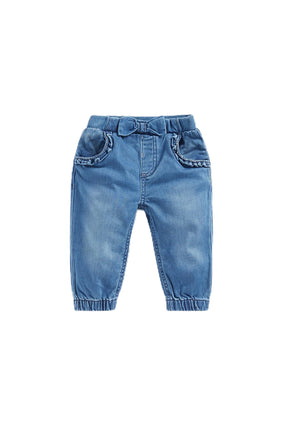 Mothercare Girls EA550 Mid-Wash Jogger Jeans,2Years