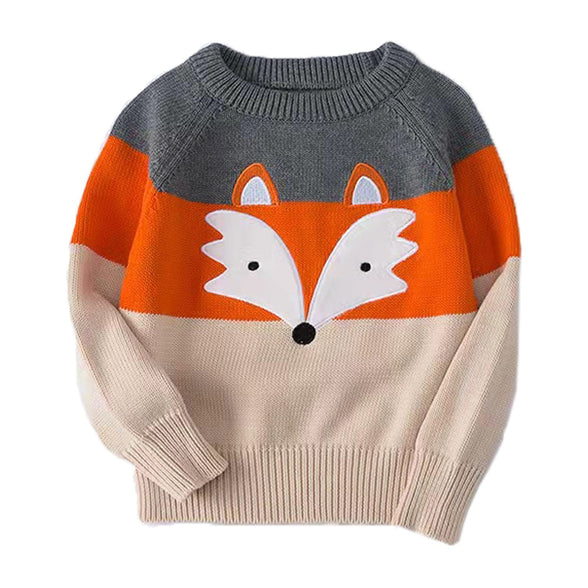 LeeXiang Toddler Boys Pullover Sweaters Kids Winter Knit Cotton Sweatshirts