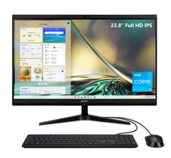 Acer Aspire C24-1700-UR11 AIO Desktop | 23.8" Full HD IPS Display | 12th Gen Intel Core i3-1215U | Intel UHD Graphics | 8GB DDR4 | 256GB NVMe M.2 SSD | Intel Wireless Wi-Fi 6 | Windows 11 Home